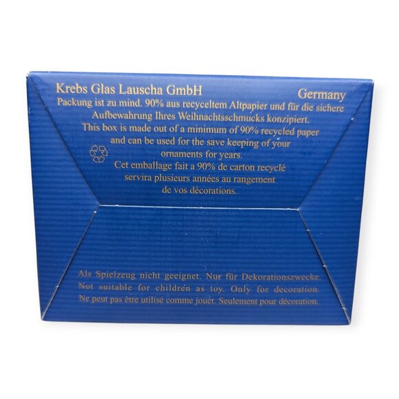 Lauscha Glas Creation Original Blown Glass Panda Bear Christmas Ornament w/Box - Picture 3 of 13